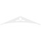 Ekena Millwork Pitch Naple Architectural Grade PVC Gable Pediment, 72"W x 15"H x 1"P (5/12) GPP072X015X100NAP - alternate 5